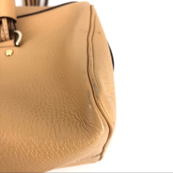 Kate Spade Camel Pebbled Leather Satchel - Picture 8 of 12